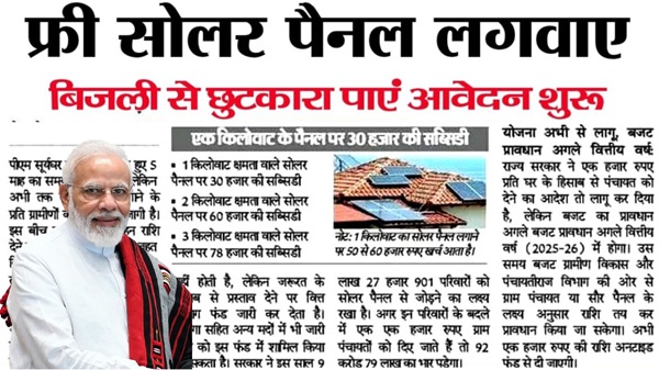 Free Solar Rooftop Yojana